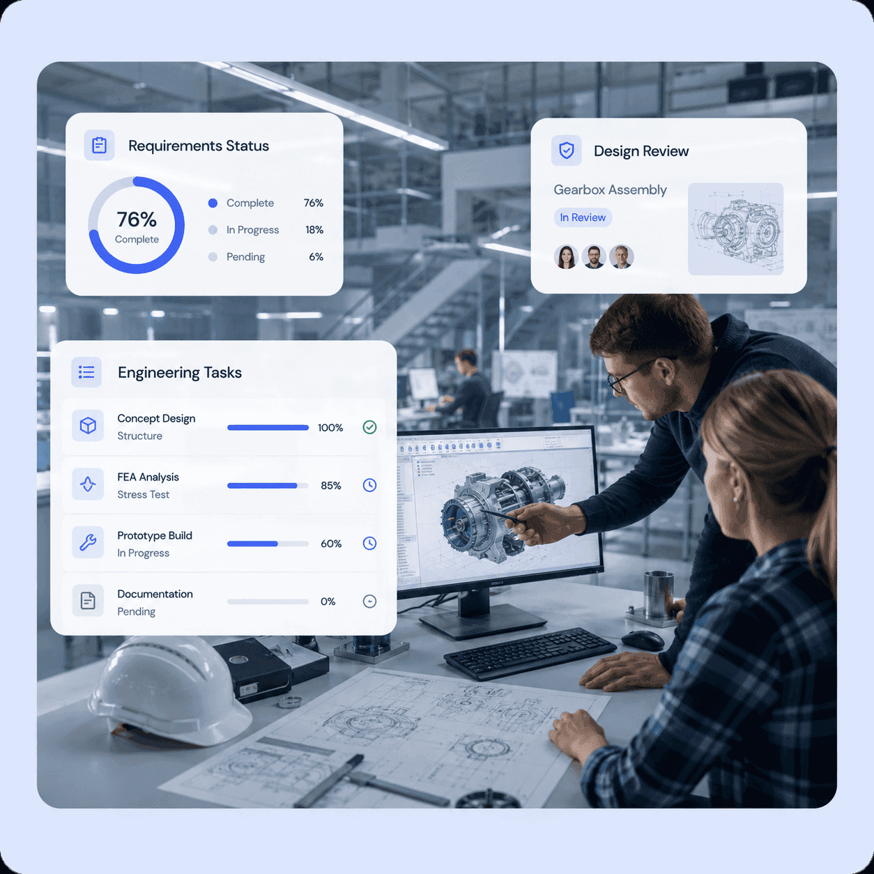 Engineering teams dashboard